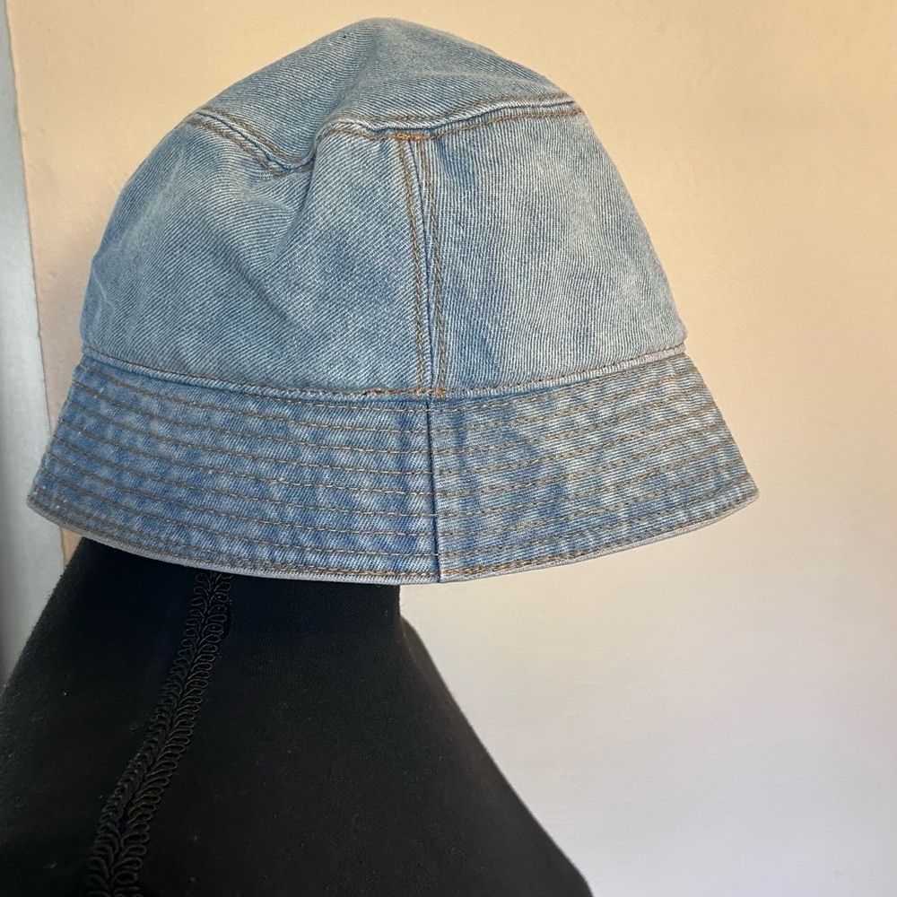 Prada Light Blue Denim Bucket Hat - Picture 2 of 8